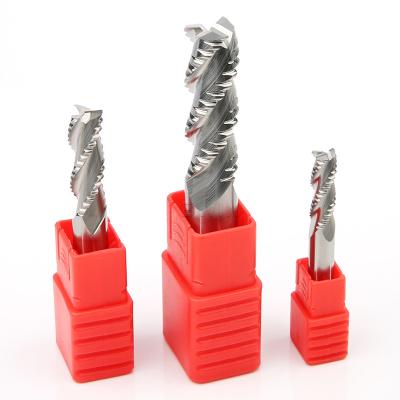 China HRC55 3 Edge Flute CNC Roughing End Mill Three Blade Aluminum Milling Cutter for sale