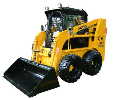 China Building Material Shop Hydraulic Pilot Skid Steer Loader With Cummins Engine CE EPA Wheel Skid Steer Loader for sale