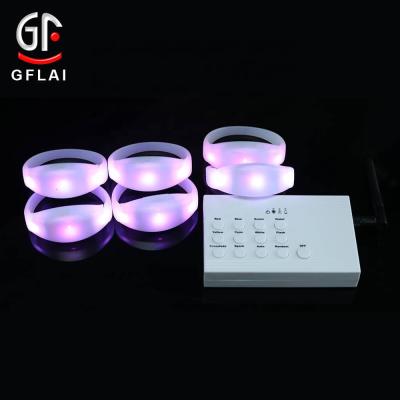 China LED colors & Programmable Light Effects Wedding Favors Gifts Customized LED Wristband DMX Control For Concert Music Festival Sporting Events for sale