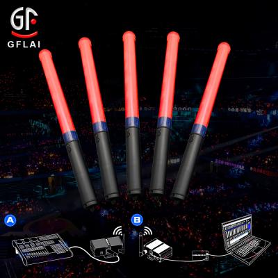 China ABS+PVC DMX512 Controlled Encouraging LED Stick Light Up UK Magic Wands For Music Festival Concert Praise for sale