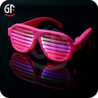 China Sound Activated Wedding Favors For Guests Multicolor Music Controlled Glass LED Sunglasses Party Flashing Keepsake for sale