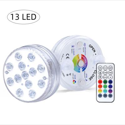 China GFLAI Hot Selling Remote Control IP68 Suction Cup Magnet RF 21 Keys LED Waterproof Swimming Pool Lights Immerse For Swimming Pool for sale