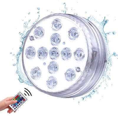 China GFLAI Hot Selling Remote Control IP68 Waterproof Battery Operated LED Underwater Lights For Swimming Pool for sale