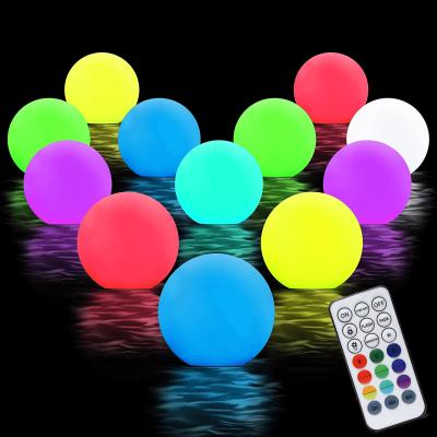 China Amazon Waterproof Hot Remote Control 3-Inch Color Changing Floating Swimming Pool Lights Kids Vinyl Night Light for sale