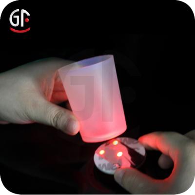 China Eco-friendly Bar Lighting Ideas Led Sticker For Bottle New Bar Led Bottle Flashing Sticker With 3 LEDs for sale