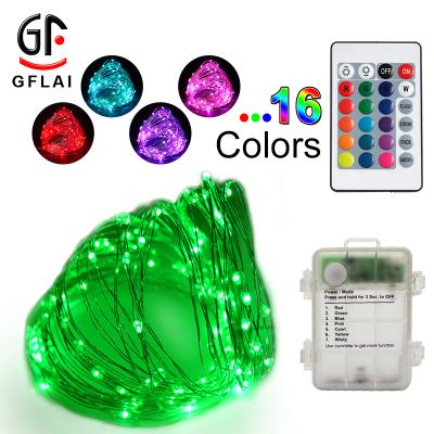 China Waterproof 2018 Factory Wholesale New Arrival RGB Color Changing Remote Control Led String Lights Outdoor Christmas for sale