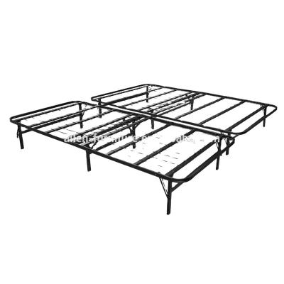 China (View Other) Cheap Foldable Adjustable Mattress Base Queen Size Metal Platform Bed for sale