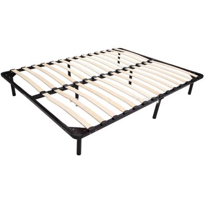 China Durable Wood Slats Frame Twin Full Queen King Size Platform Metal Bed Frame With Wood Slats for sale