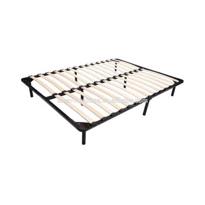 China Comfort Queen Size Low Euro Smart Wooden Slats Frame Mattress Base for sale