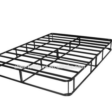 China Other Main Sleep Mattress Base Frame Queen Platform Metal Box Spring Bed Frame With Legs for sale