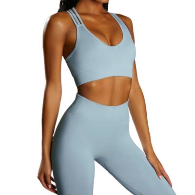 China Winter viable European and American yoga clothes suit beauty back warm seamless fitness clothes lifting tight yoga clothes sportswear for sale