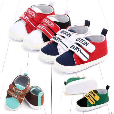 China Others 2021 Spring and Autumn New Color Matching Sports Casual Baby Soft Lower Toddler Shoes Baby Shoes 0-1 Year Old for sale