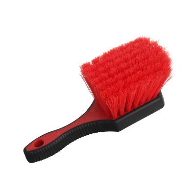 China Wholesale Portable Long Wheel Hair Car Tire Brush Car Wheel Cleaning Brush Portable Cleaning Brush for sale