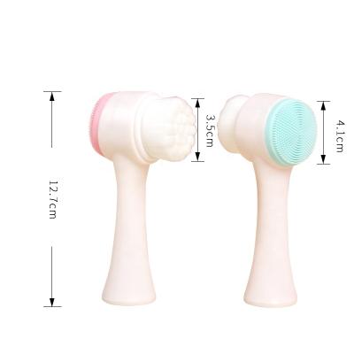 China Factory Wholesale Double Sided Face Massage DEEP CLEANING Multifunctional Cleansing Brush for sale