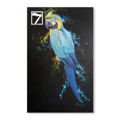 China Modern Bird Art Parrot Canvas Oil Painting for Home Decoration for sale