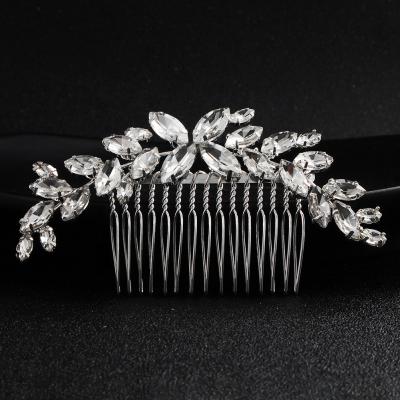 China Fashionable Shenglan Bride Wedding Decorations Wedding Accessories Jewelry Crystal Rhinestone Comb Bridal Hair Comb For Bride for sale