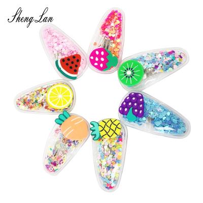 China New Lovely Cute Type Baby BB Shenglan Cartoon Fruit Clips Multi Color Girls Hair Clip Children Headwear Children Accessories for sale