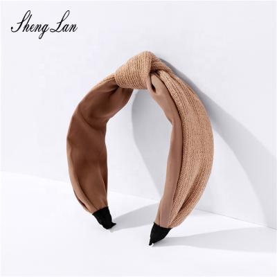 China Shenglan Style Best and American Style Designer Headbands Wholesale Elegant European Lady Headband Women Luxury Top Tied Headband for sale