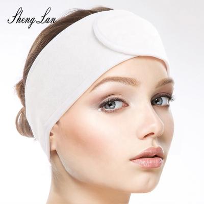 China Shenglan Friendly Material Hair Band Women Shape Soft Cosmetic Shower Makeup Headband for sale