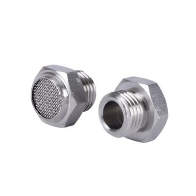 China Industry BSSV Series Stainless Steel Air Pneumatic Exhaust Muffler Pneumatic Muffler Fitting for sale