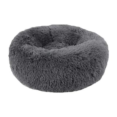 China High Quality Cooling Design Pet Accessories Dog Beds Custom Round Plush Long Pet Beds For Indoor Nest Sleeping Sofa Pets Bed for sale