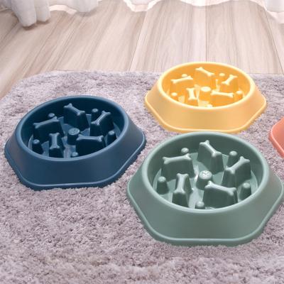 China Non-automatic Pet Supplies Dog Bowls Insert Super Firm Slow Feeding Dog Bowl For Medium Large Pet Slow Bowl for sale