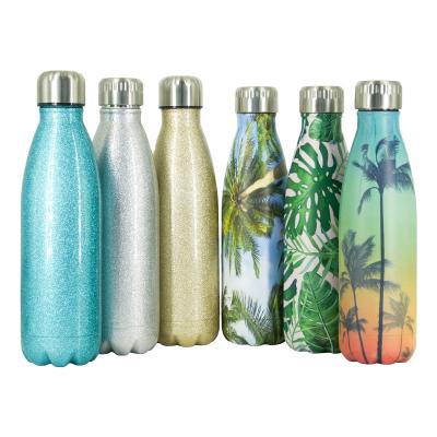 China Business 500ml Double Wall 18/8 Stainless Steel Sport Cola Bottle Shaped Water Bottle for sale