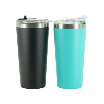 China 16oz Disposable Reusable Double Wall Stainless Steel Vacuum Insulated Coffee Mug for sale