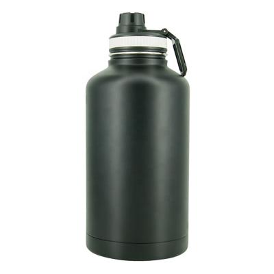 China Business Ready To Ship 64OZ Wide Mouth Double Wall Vacuum Insulated Stainless Steel Shaker Water Bottle for sale