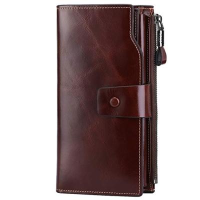 China Custom Logo NATIONAL Men's Wallets Fashion Genuine Leather Male Hand Wallet Bag Money Pocket Purses for sale