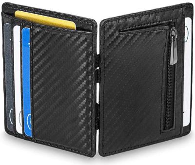 China GenTo RFID Monte Carlo Magic Wallet With Slim Magic Coin Pocket Wallets Holders Credit Card Awesome Rfid Blocking Card Holder Wallet for sale