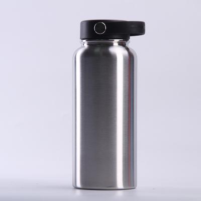 China Customized High Quality PORTABLE Logo Sport Vacuum Flask Double Wall Insulated Thermos Stainless Steel Water Bottle With Handle for sale