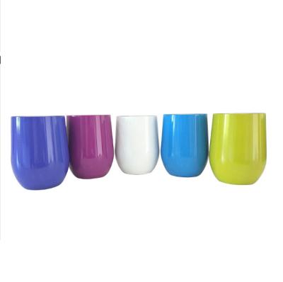 China Shopify Botellas De Agua Egg Shape Mug Vaso De Vidriostainless Steel PORTABLE Cups for sale