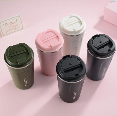 China PORTABLE Customize Logo Metal Stainless Steel Sliding Lids Coffee/Wine/Beer Drinking Insulated Tumbler Mug Bulk for sale