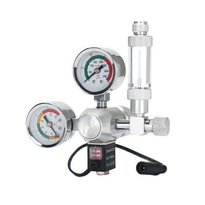 China ZRDR D01-14x Viable Dual Electromagnetic CO2 Aquarium Meter Pressure Reducing Valve for sale