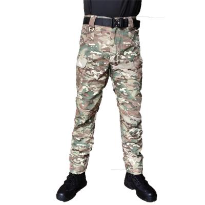 China Anti-wrinkle Autumn Camouflage Men's Waterproof Tactical Workwear Training Pants Men's Wear-Resistant Quick-Dry Jogging Training Pants for sale