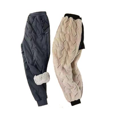 China Waterproof Hot-selling High Quality Thickened Cashmere Cotton Fashion Style Man Trousers Sports Warm Pants for sale