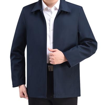 China Windproof Dad Casual Jacket Men's 2023 New Business Aged And Elderly Coat Men's Jacket for sale