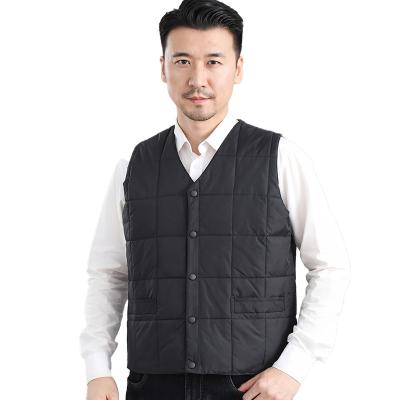 China Anti-wrinkle Winter Long Style Quilted Puffer Vest For Men for sale