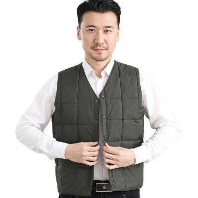 China Anti-wrinkle Plaid Spring Men Waistcoat Good Quality Casual Soft Versatile Down Vest For Jogging Training Running Cycling for sale