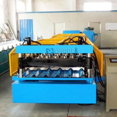 China Building Material Shops KINGREAL Steel House Metal Roofing Tile Making Machine for sale