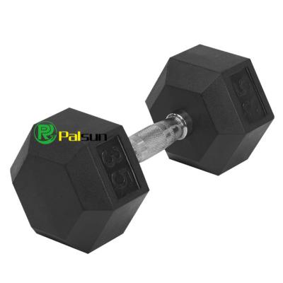 China Home Use Wholesale Cheap Hex Rubber Dumbbell for sale