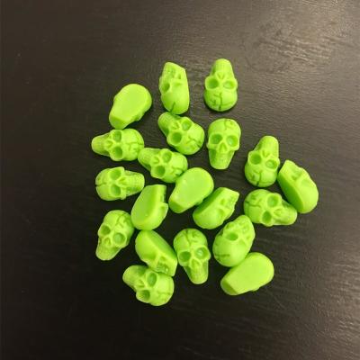 China 50Pcs/bag Non-toxic And Eco-friendly Safe Multiple Color 3D Skull Bone Design Resin Nail Charms Punk Nail Art Decoration for sale