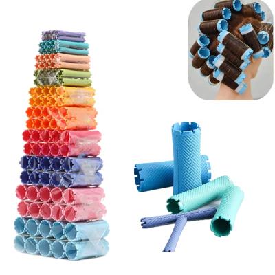 China Perm Sticks are Durable and 100Pcs Long Lasting Hair Perm Rods Set Cold Wave Plastic Perming Rods Hair Curlers Styling Tool (10 Size, Mixed Color) for sale