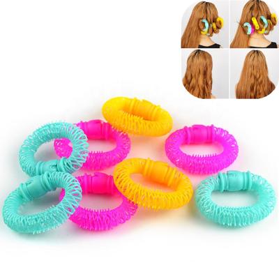 China Durable and Long Lasting Plastic Curly Hair Curler Magic Donut Rollers Spiral Roll Wave Hairstyle DIY Tool Adults and Kids Can Use for sale