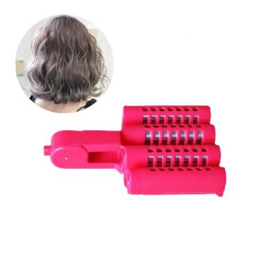 China 2022 NEW Durable and long lasting portable water ripple plastic curling lazy curling artefact three tube hair stick curler for sale