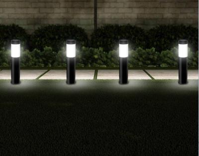 China Cylindrical Led Outdoor Waterproof Solar Garden Lawn Lamp Yard Home Landscape Lighting Socket Ground Light for sale