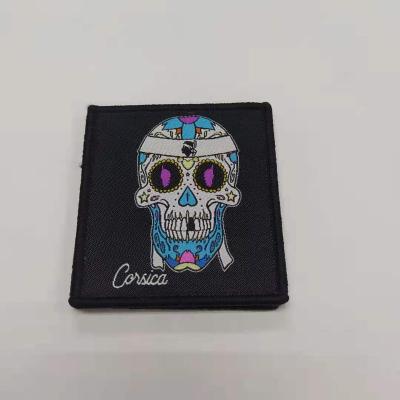 China Sustainable Customized Square shape High quality Hook & Loop Woven Patch for sale