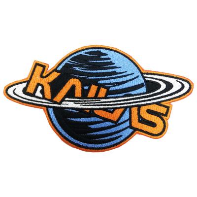 China custom 3D NASA space design embroidery patch iron on apparel patch for sale