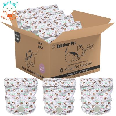 China COLLABOR Sustainable Dog Diaper Box Set Pet Abbreviations Female Dog Sanitary New Diaper For Dogs for sale